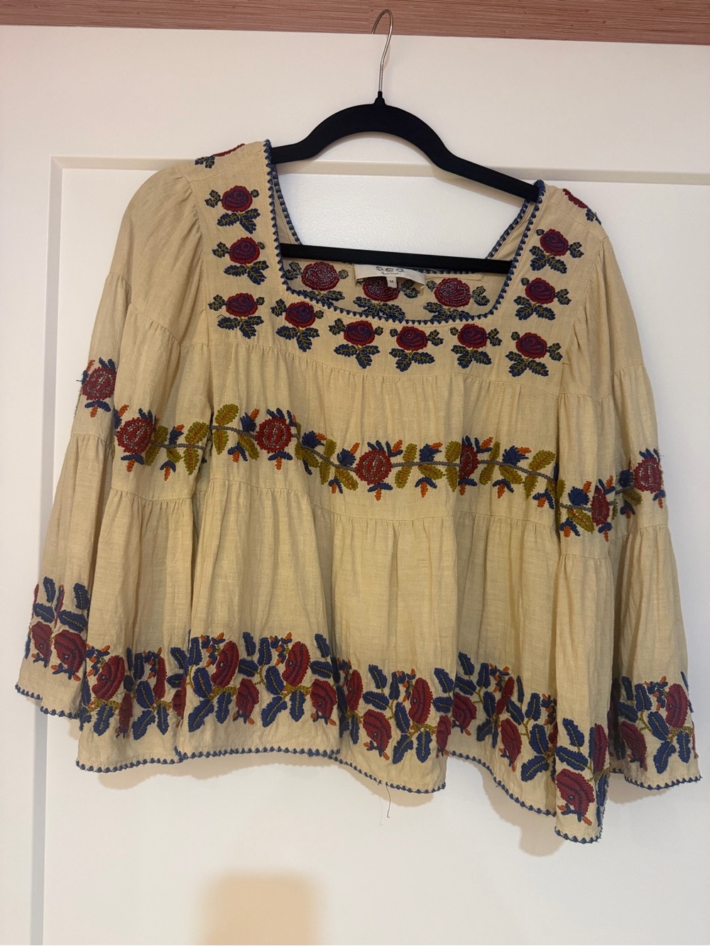 Sea NY nan tiered blouse